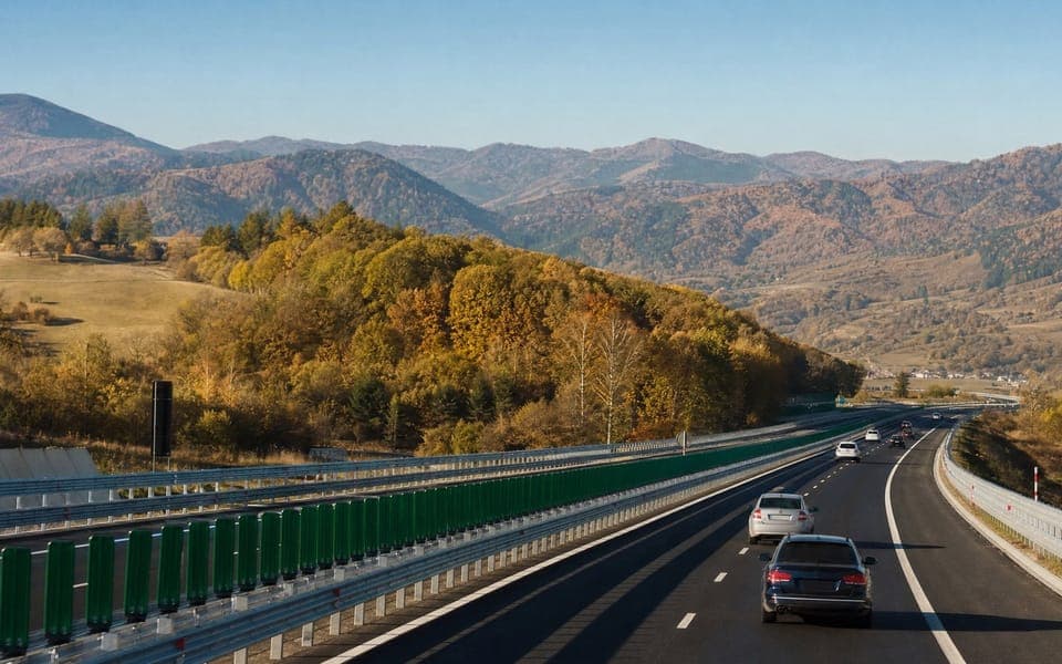 Autoroute en Roumanie